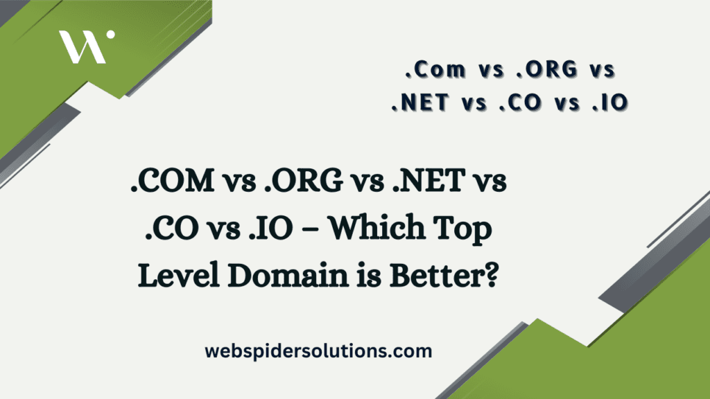 COM vs .ORG vs .NET vs .CO vs .IO