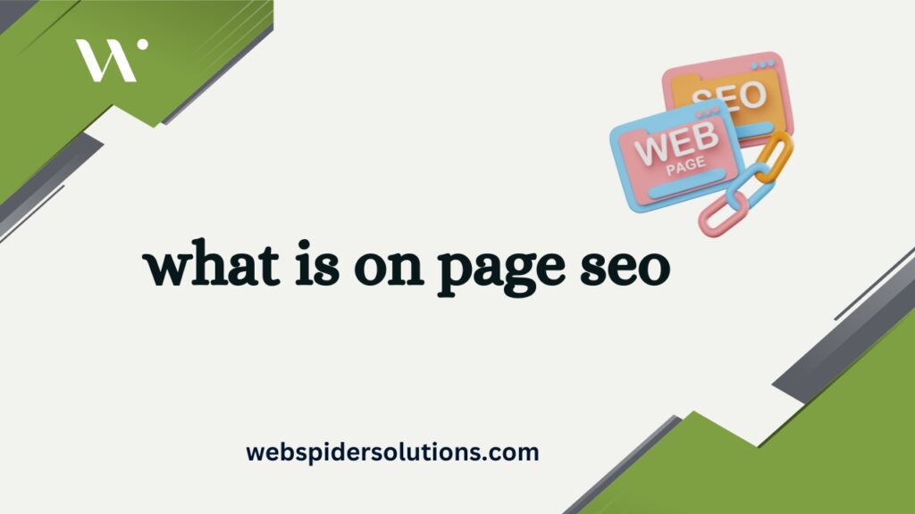 what is on page seo