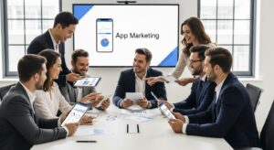 app marketing team discussion