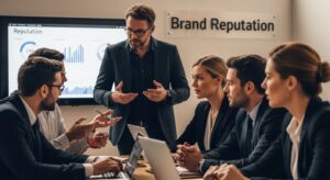 brand reputation teamwork office
