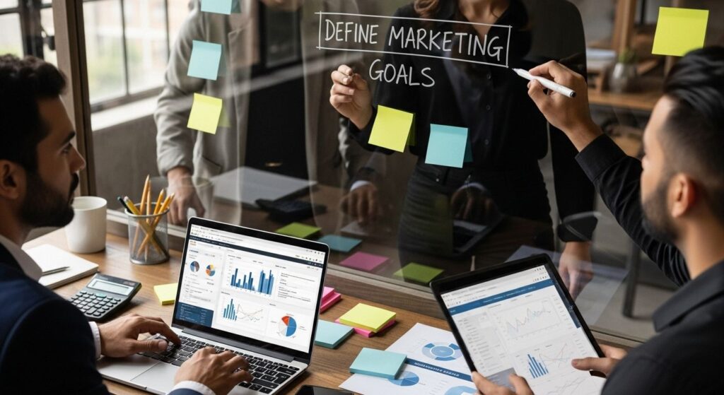 measure marketing roi goals
