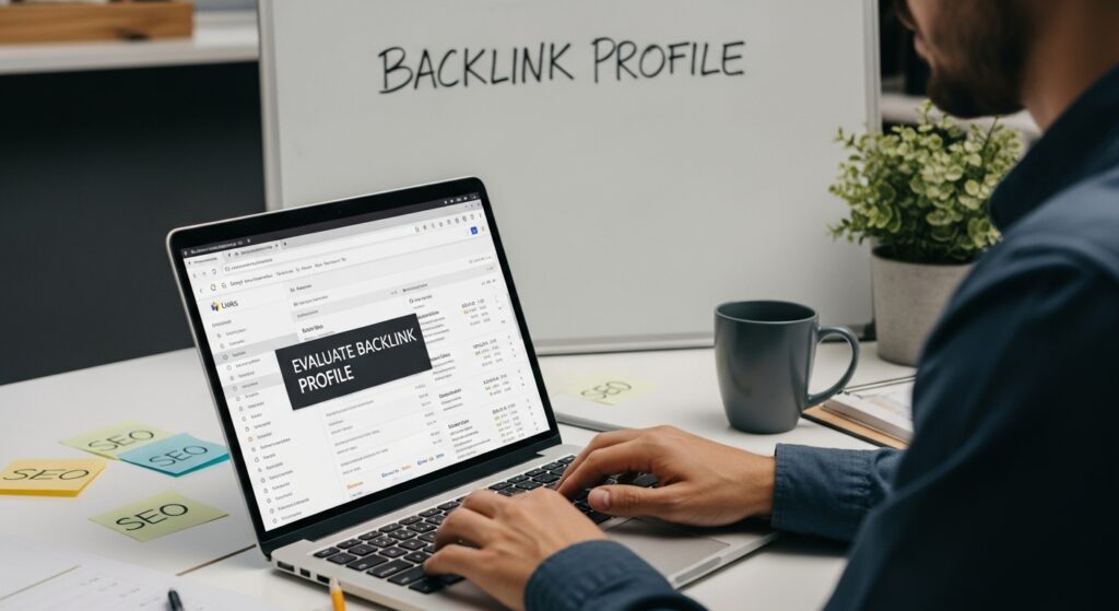 evaluate backlink profile