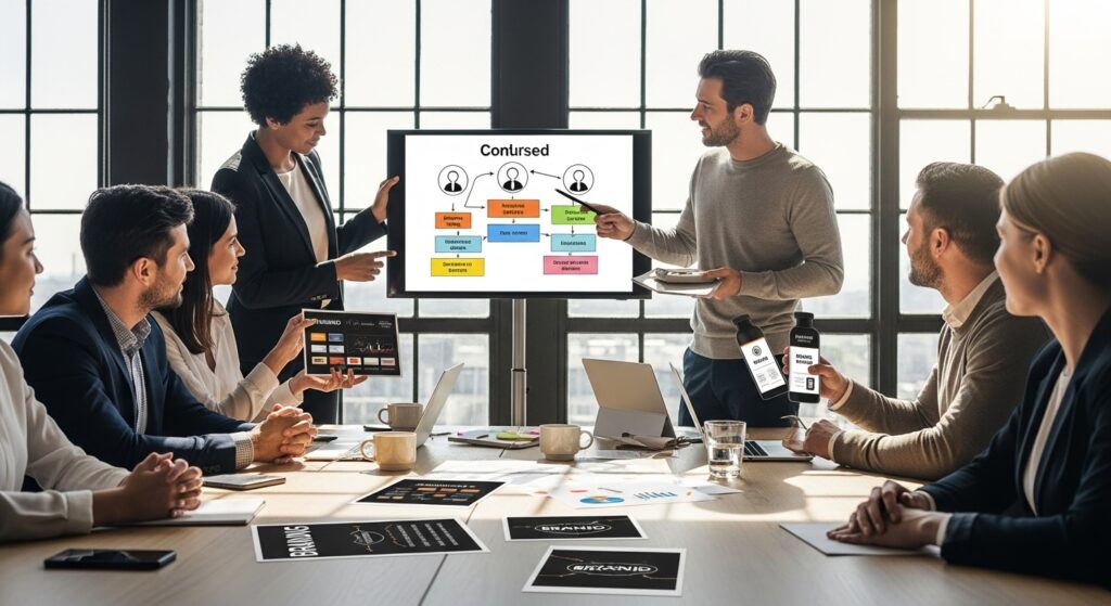 branding mistakes, business team, brand identity