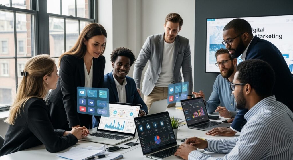 digital marketing teamwork