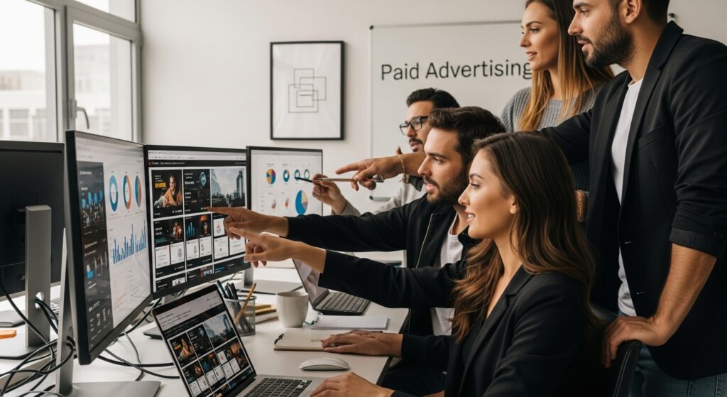paid advertising teamwork