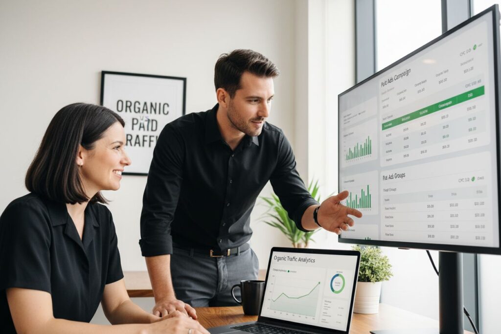 organic vs paid traffic