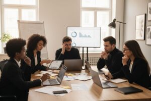 SEO mistakes, business team, digital marketing